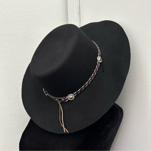 Vintage Golden Gate Hat & Cap Co. Black 100% Wool Western “Bolero”Hat, Size XL main image 15